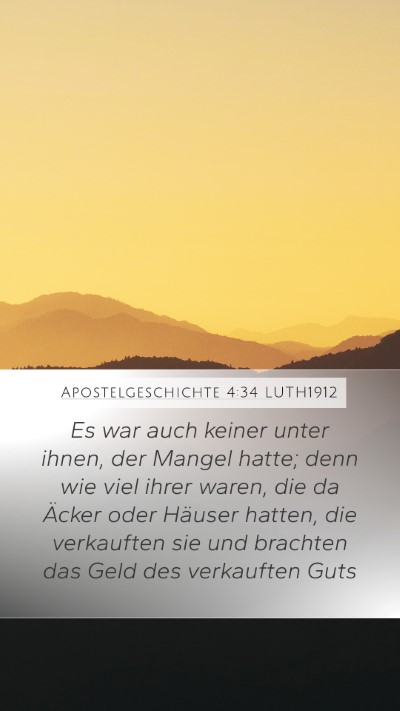 Apostelgeschichte 4:34 LUTH1912 Bible Verse Image