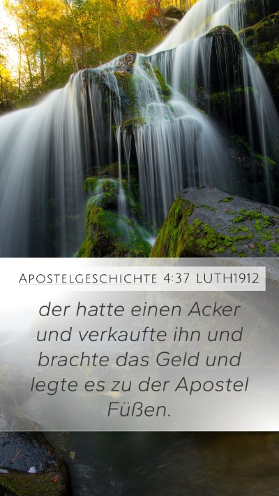 Apostelgeschichte 4:37 LUTH1912 Bible Verse Image