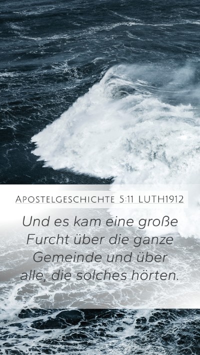 Apostelgeschichte 5:11 LUTH1912 Bible Verse Image