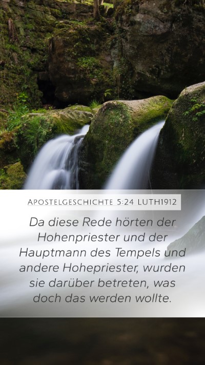 Apostelgeschichte 5:24 LUTH1912 Bible Verse Image
