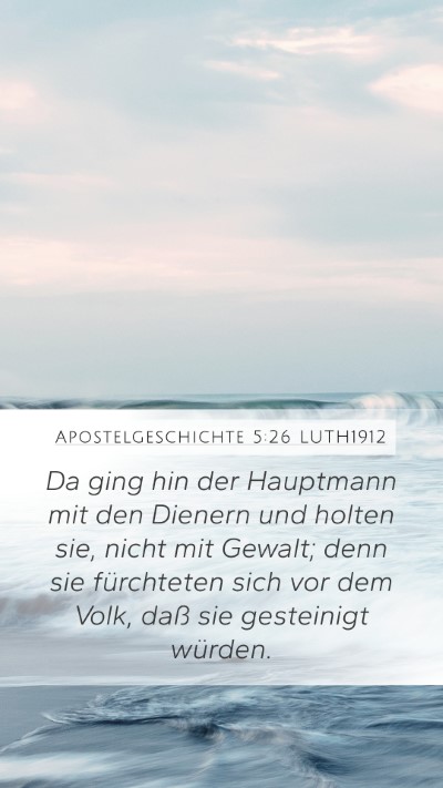Apostelgeschichte 5:26 LUTH1912 Bible Verse Image