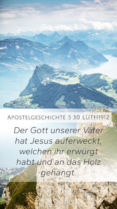Apostelgeschichte 5:30 LUTH1912 Bible Verse Image