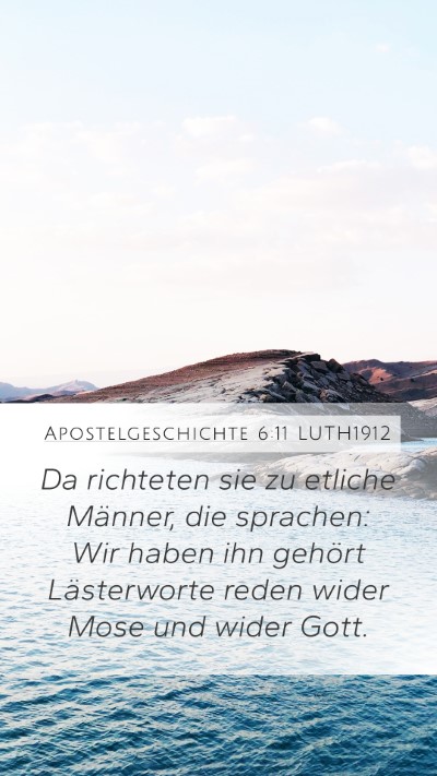 Apostelgeschichte 6:11 LUTH1912 Bible Verse Image
