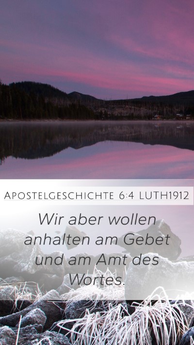 Apostelgeschichte 6:4 LUTH1912 Bible Verse Image