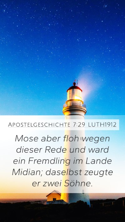 Apostelgeschichte 7:29 LUTH1912 Bible Verse Image