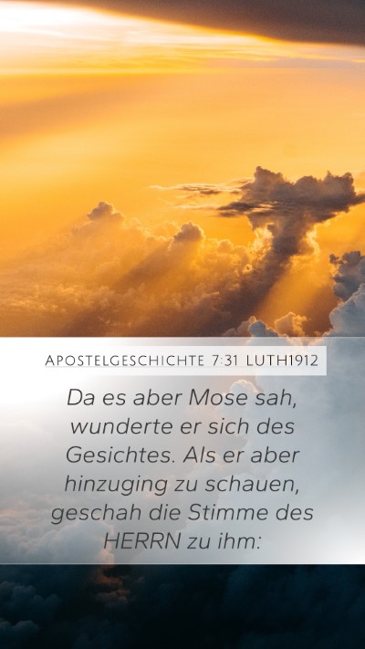 Apostelgeschichte 7:31 LUTH1912 Mobile Phone Wallpaper - Da es aber Mose sah, wunderte er sich des - Mobile Bible Verse Wallpaper