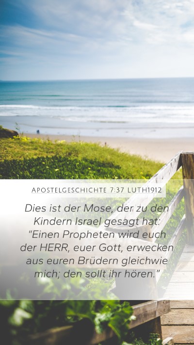 Apostelgeschichte 7:37 LUTH1912 Bible Verse Image