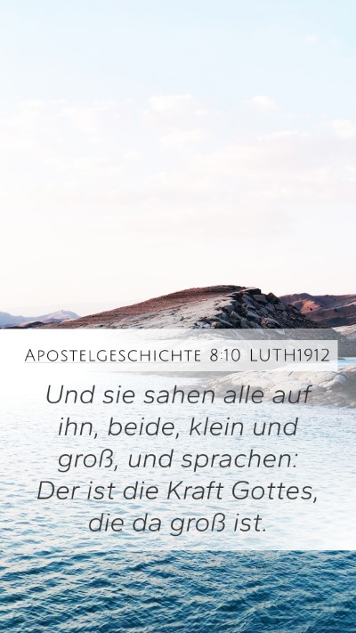Apostelgeschichte 8:10 LUTH1912 Bible Verse Image