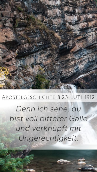Apostelgeschichte 8:23 LUTH1912 Bible Verse Image