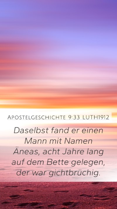 Apostelgeschichte 9:33 LUTH1912 Bible Verse Image