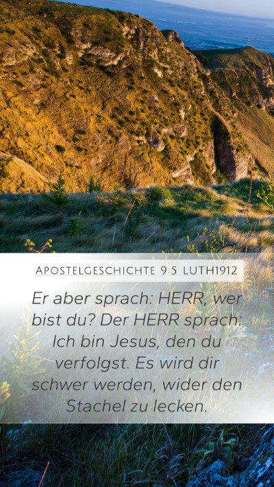 Apostelgeschichte 9:5 LUTH1912 Bible Verse Image