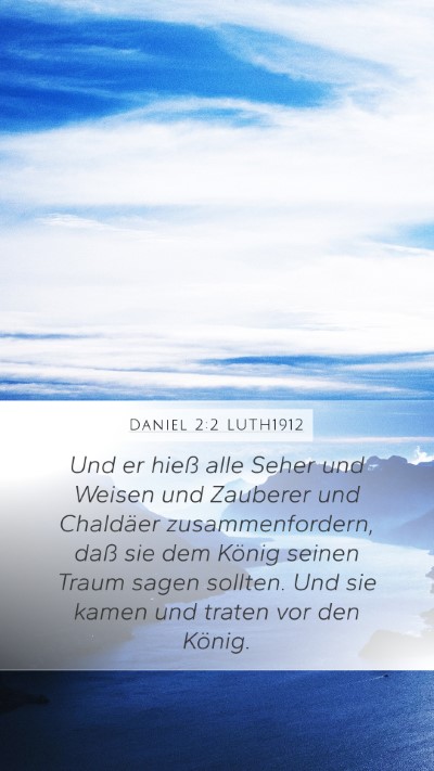 Daniel 2:2 LUTH1912 Bible Verse Image