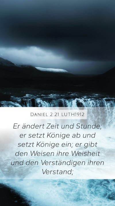Daniel 2:21 LUTH1912 Bible Verse Image