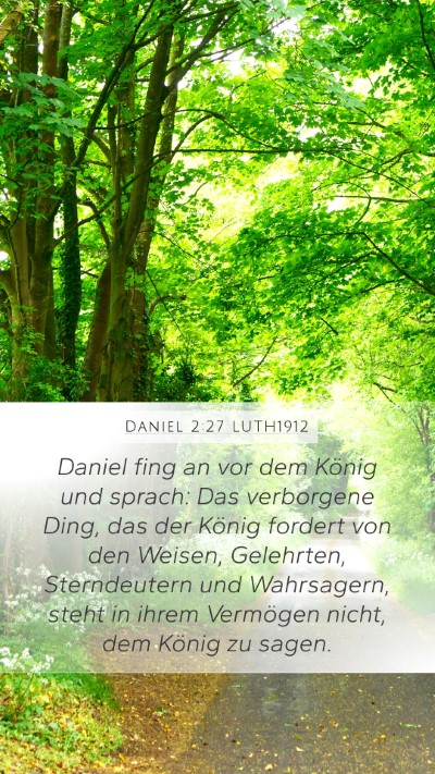 Daniel 2:27 LUTH1912 Bible Verse Image
