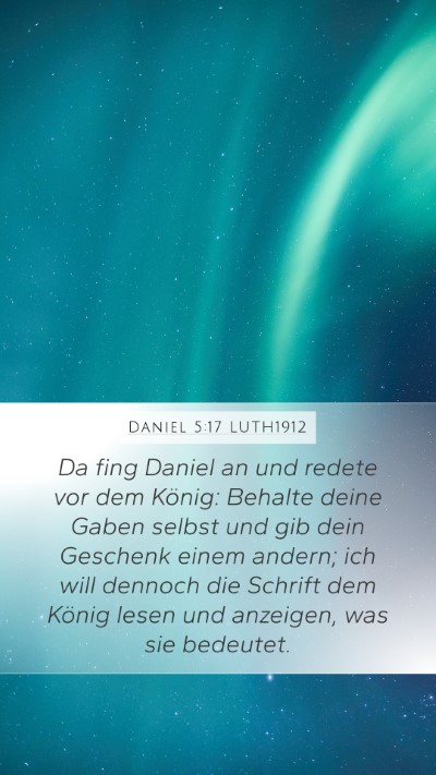 Daniel 5:17 LUTH1912 Bible Verse Image