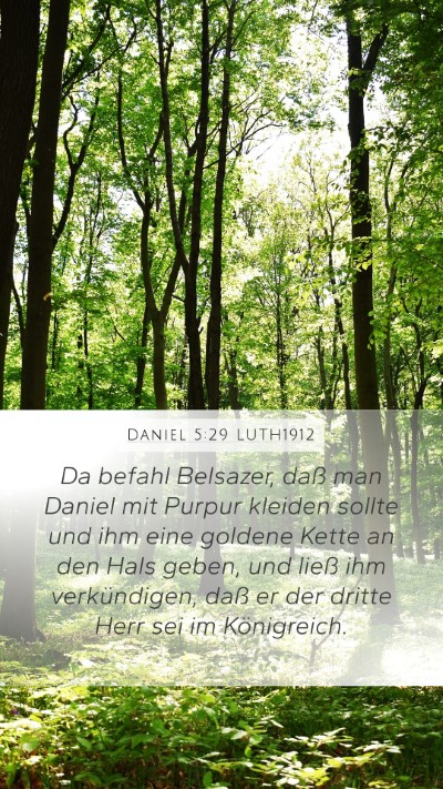 Daniel 5:29 LUTH1912 Bible Verse Image