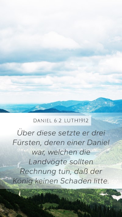 Daniel 6:2 LUTH1912 Bible Verse Image