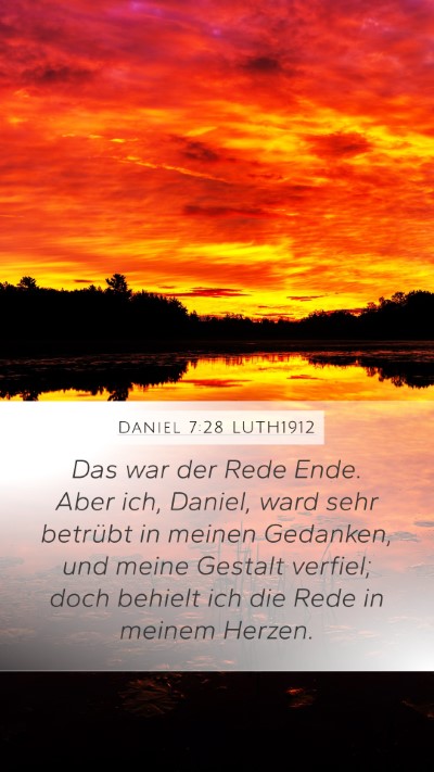 Daniel 7:28 LUTH1912 Bible Verse Image