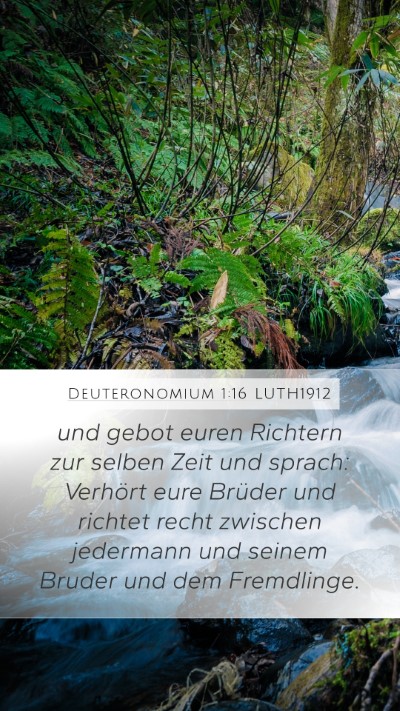 Deuteronomium 1:16 LUTH1912 Bible Verse Image