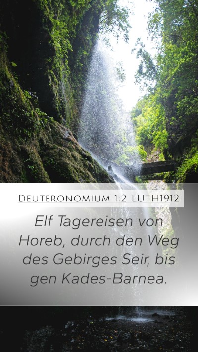 Deuteronomium 1:2 LUTH1912 Bible Verse Image