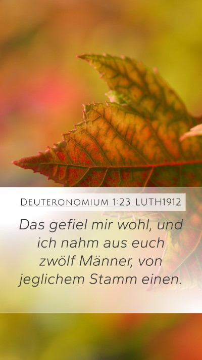 Deuteronomium 1:23 LUTH1912 Bible Verse Image
