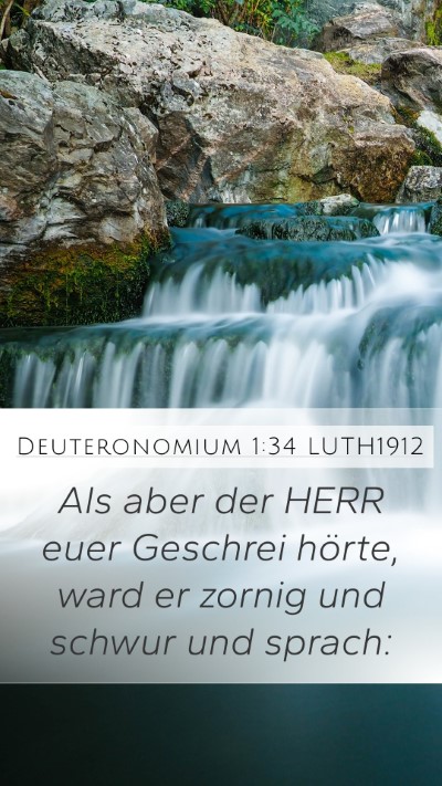 Deuteronomium 1:34 LUTH1912 Bible Verse Image