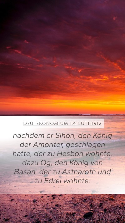 Deuteronomium 1:4 LUTH1912 Bible Verse Image
