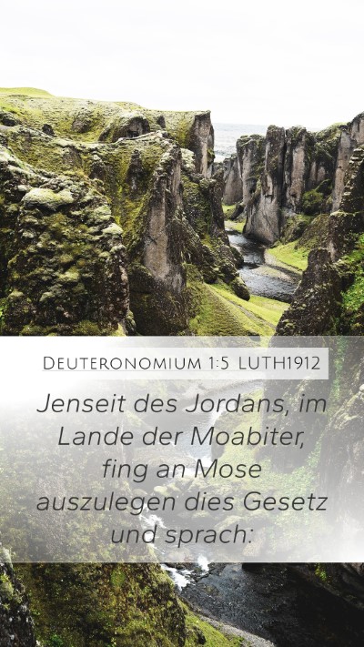 Deuteronomium 1:5 LUTH1912 Bible Verse Image