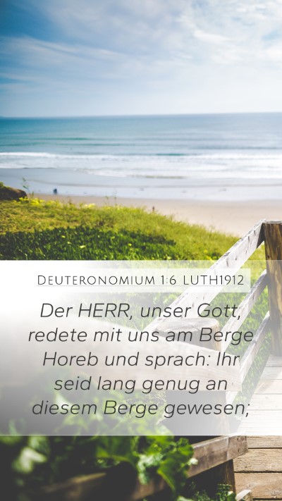 Deuteronomium 1:6 LUTH1912 Bible Verse Image