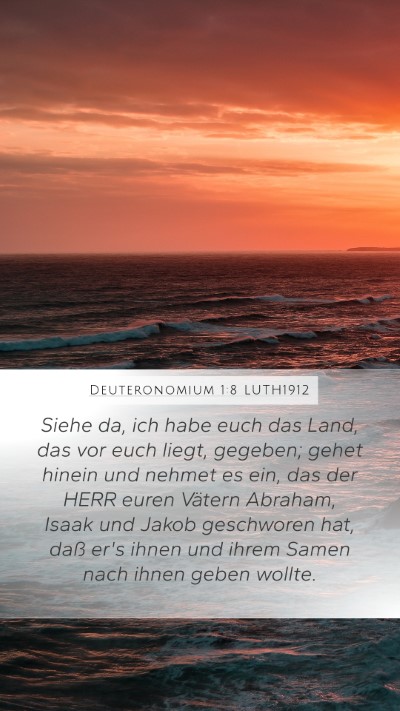 Deuteronomium 1:8 LUTH1912 Bible Verse Image