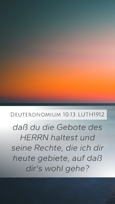 Deuteronomium 10:13 LUTH1912 Bible Verse Image