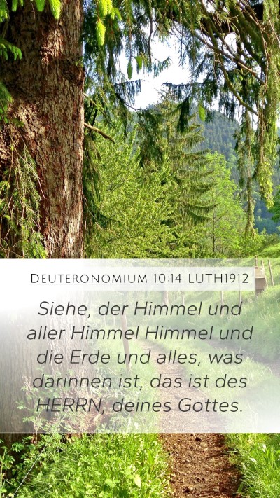 Deuteronomium 10:14 LUTH1912 Bible Verse Image