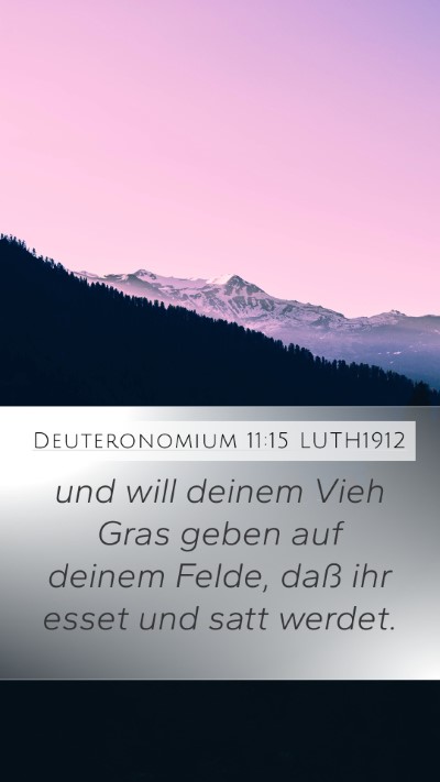 Deuteronomium 11:15 LUTH1912 Bible Verse Image