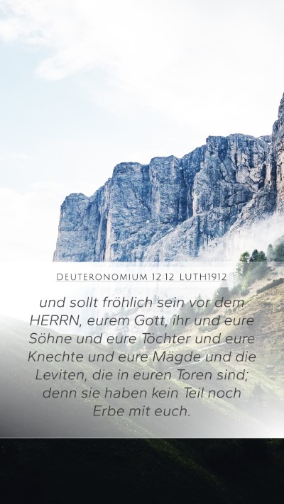 Deuteronomium 12:12 LUTH1912 Bible Verse Image
