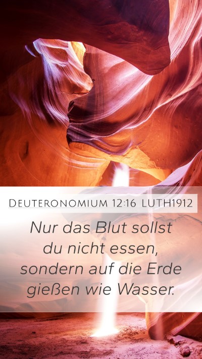 Deuteronomium 12:16 LUTH1912 Bible Verse Image