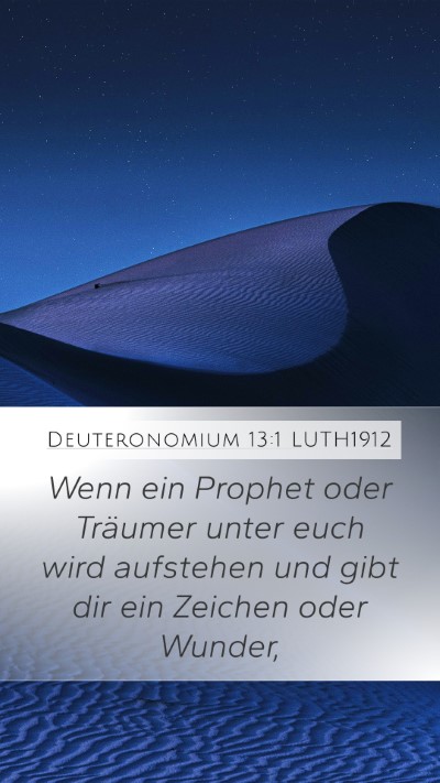 Deuteronomium 13:1 LUTH1912 Bible Verse Image