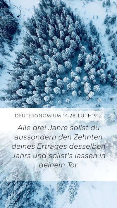 Deuteronomium 14:28 LUTH1912 Bible Verse Image