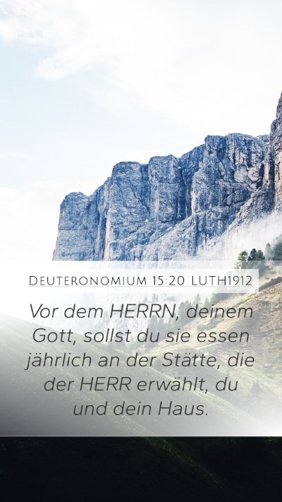 Deuteronomium 15:20 LUTH1912 Bible Verse Image