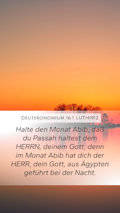 Deuteronomium 16:1 LUTH1912 Bible Verse Image