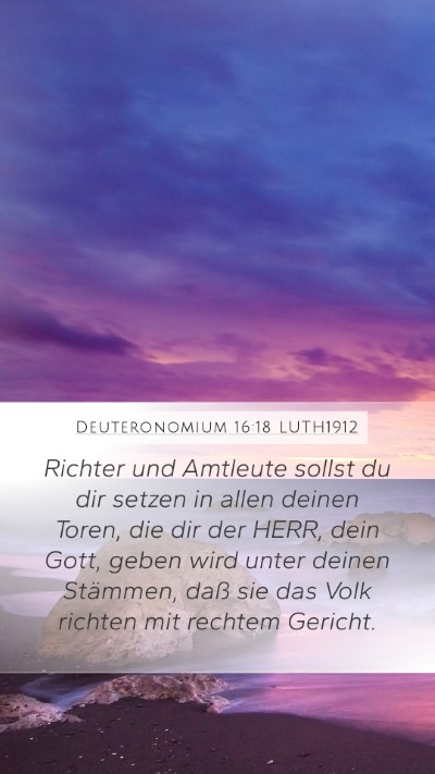 Deuteronomium 16:18 LUTH1912 Bible Verse Image
