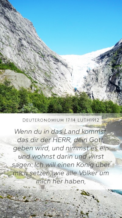 Deuteronomium 17:14 LUTH1912 Bible Verse Image