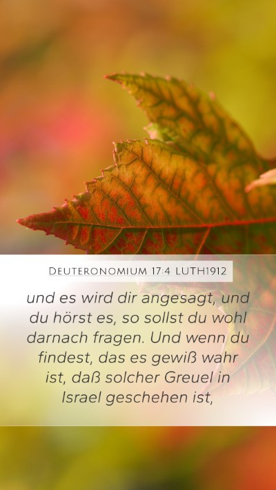Deuteronomium 17:4 LUTH1912 Bible Verse Image