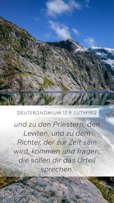Deuteronomium 17:9 LUTH1912 Bible Verse Image
