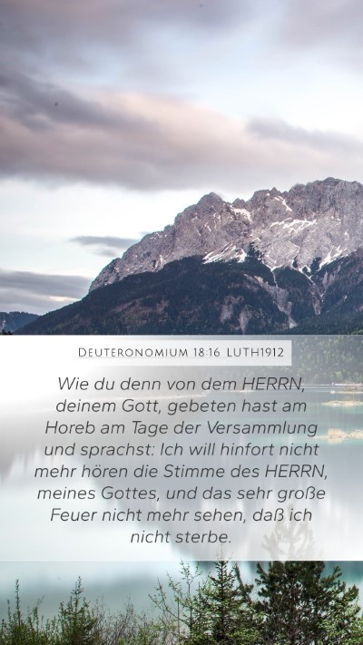 Deuteronomium 18:16 LUTH1912 Bible Verse Image
