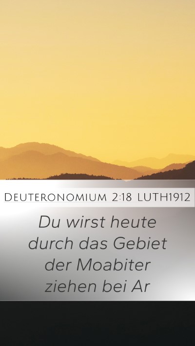 Deuteronomium 2:18 LUTH1912 Bible Verse Image