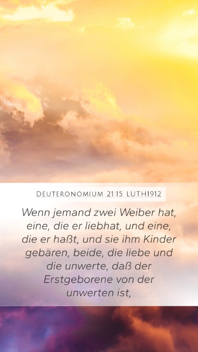 Deuteronomium 21:15 LUTH1912 Bible Verse Image