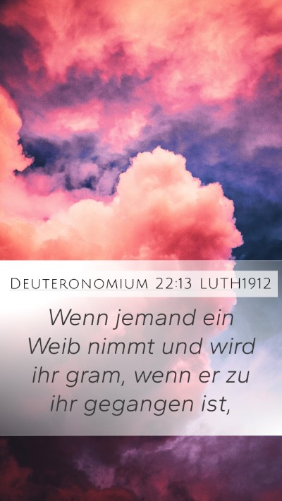 Deuteronomium 22:13 LUTH1912 Bible Verse Image