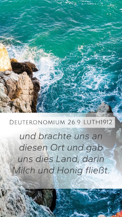 Deuteronomium 26:9 LUTH1912 Bible Verse Image