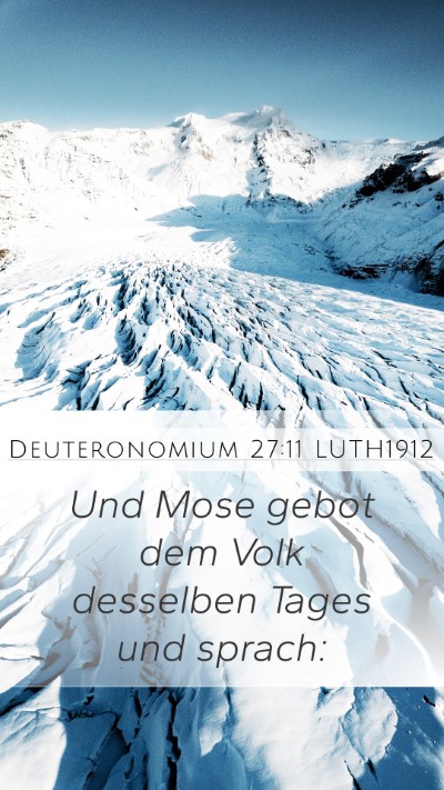 Deuteronomium 27:11 LUTH1912 Bible Verse Image