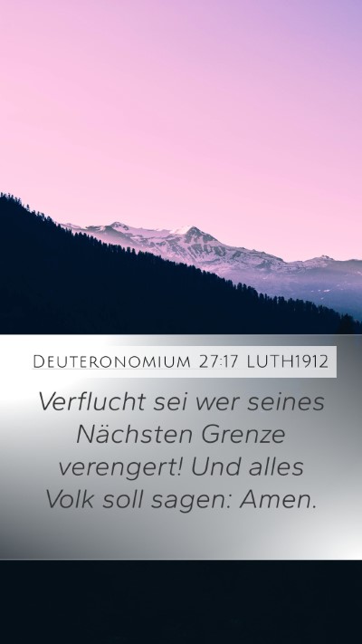Deuteronomium 27:17 LUTH1912 Bible Verse Image